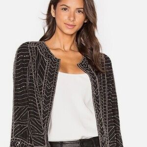 Black Embellished Women's Jacket